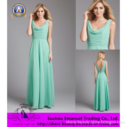 New Arrival 2014 Simple Cheap Chiffon Bridesmaid Party Dresses Ankle Length Backless Amazing
